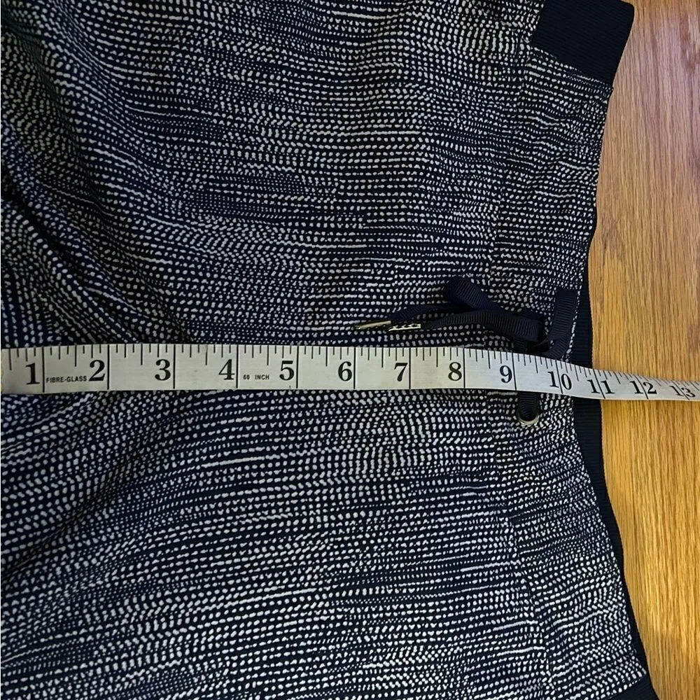 ATHLETA Midtown Batik Blue White Drawstring Stretchy Pull On Ankle Pant Size 12